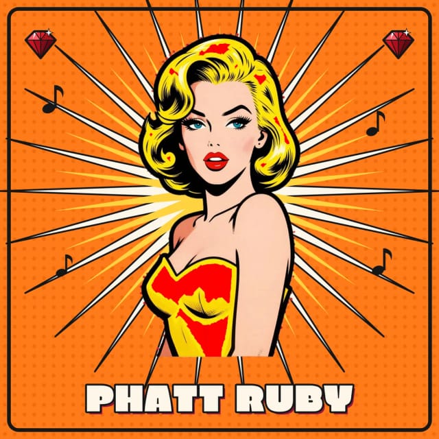 Phatt Ruby pop-art poster — the bombshell